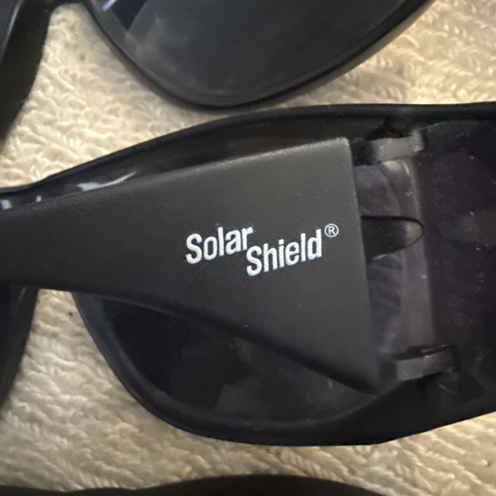 Lot of 8 SOLAR SHIELDS BLACK WRAP FIT OVERS EYE PROTECTION-All 8 pairs included - Picture 7 of 12